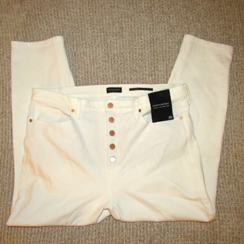 NWT Banana Republic high rise jeans size 35